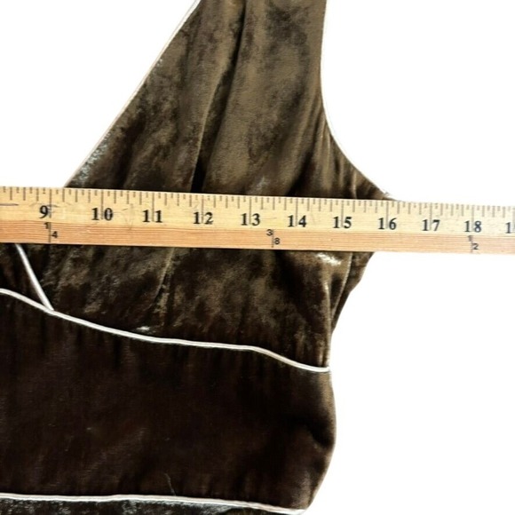 Zara Woman Velvet Midi Dress Sz M Fairy Grunge Whimsygoth Jewel Tones Autumn - Picture 6 of 8